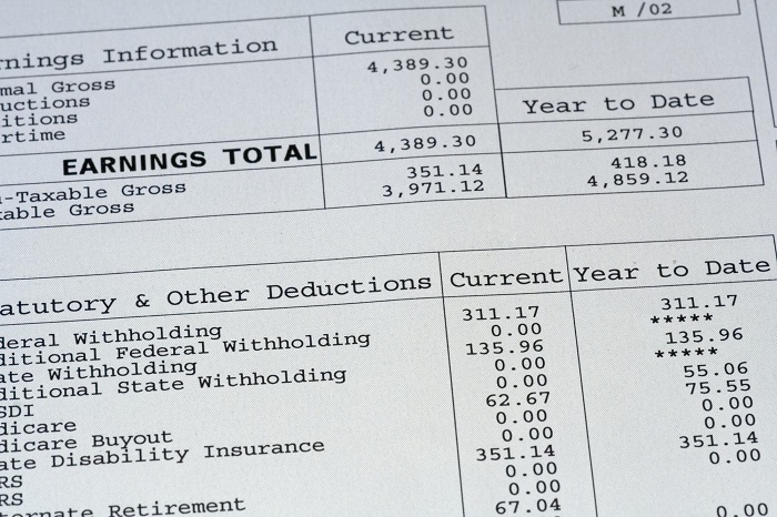 Paycheck Stubs